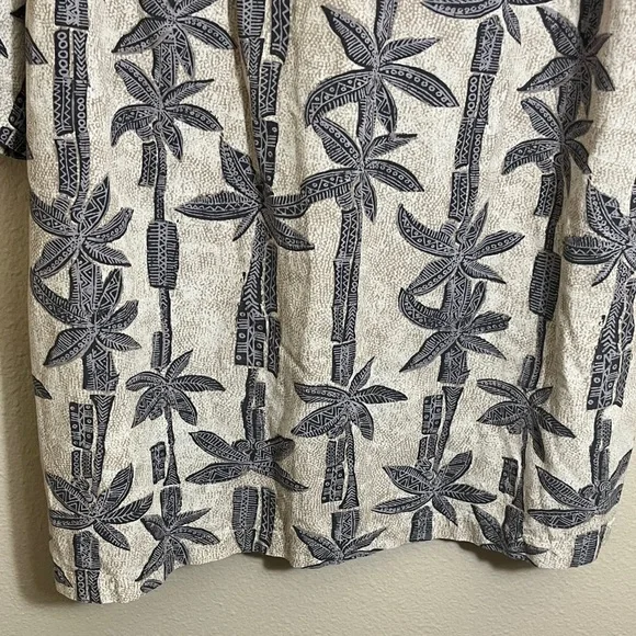 Merona Button Down Tropical Hawaiian Short Sleeve Shirt - Picture 9 of 13
